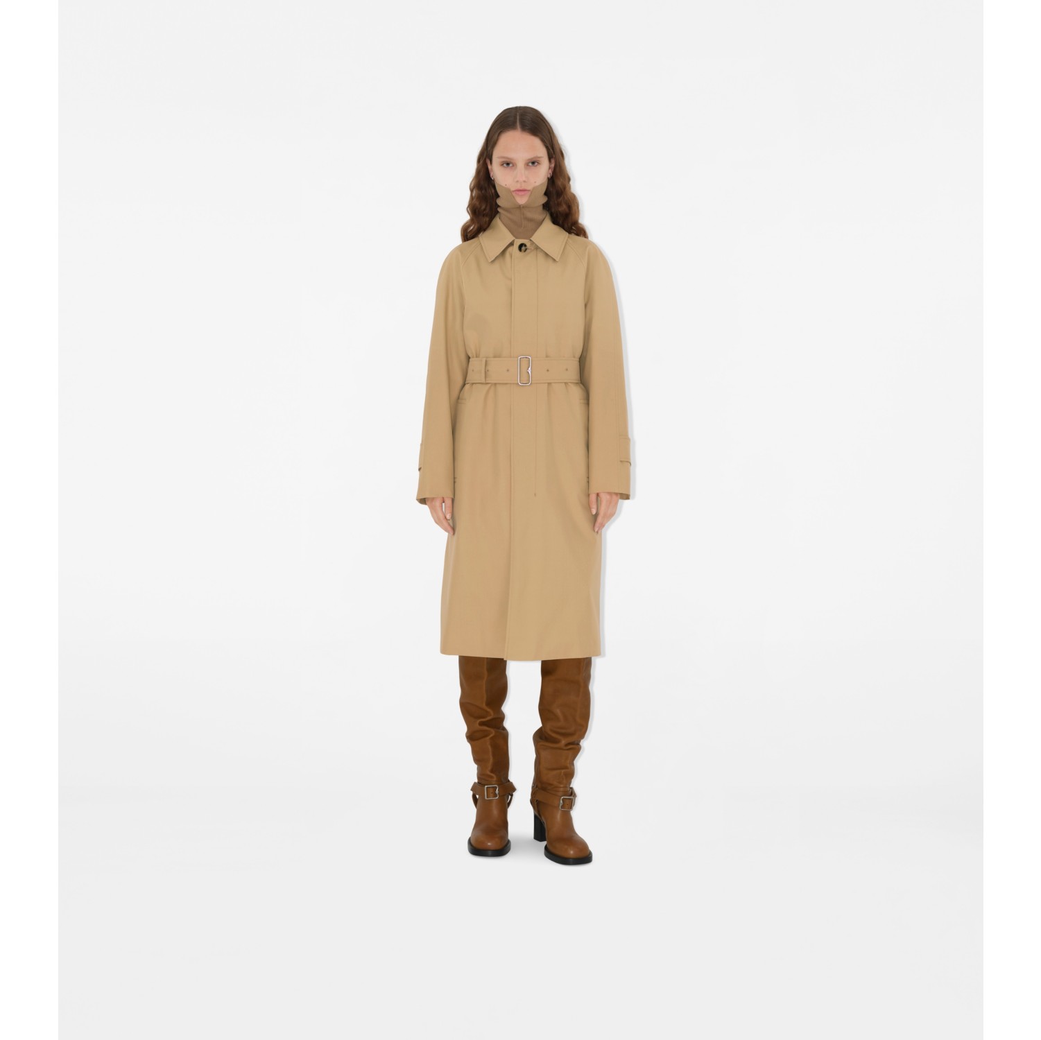 Long Gabardine Car Coat