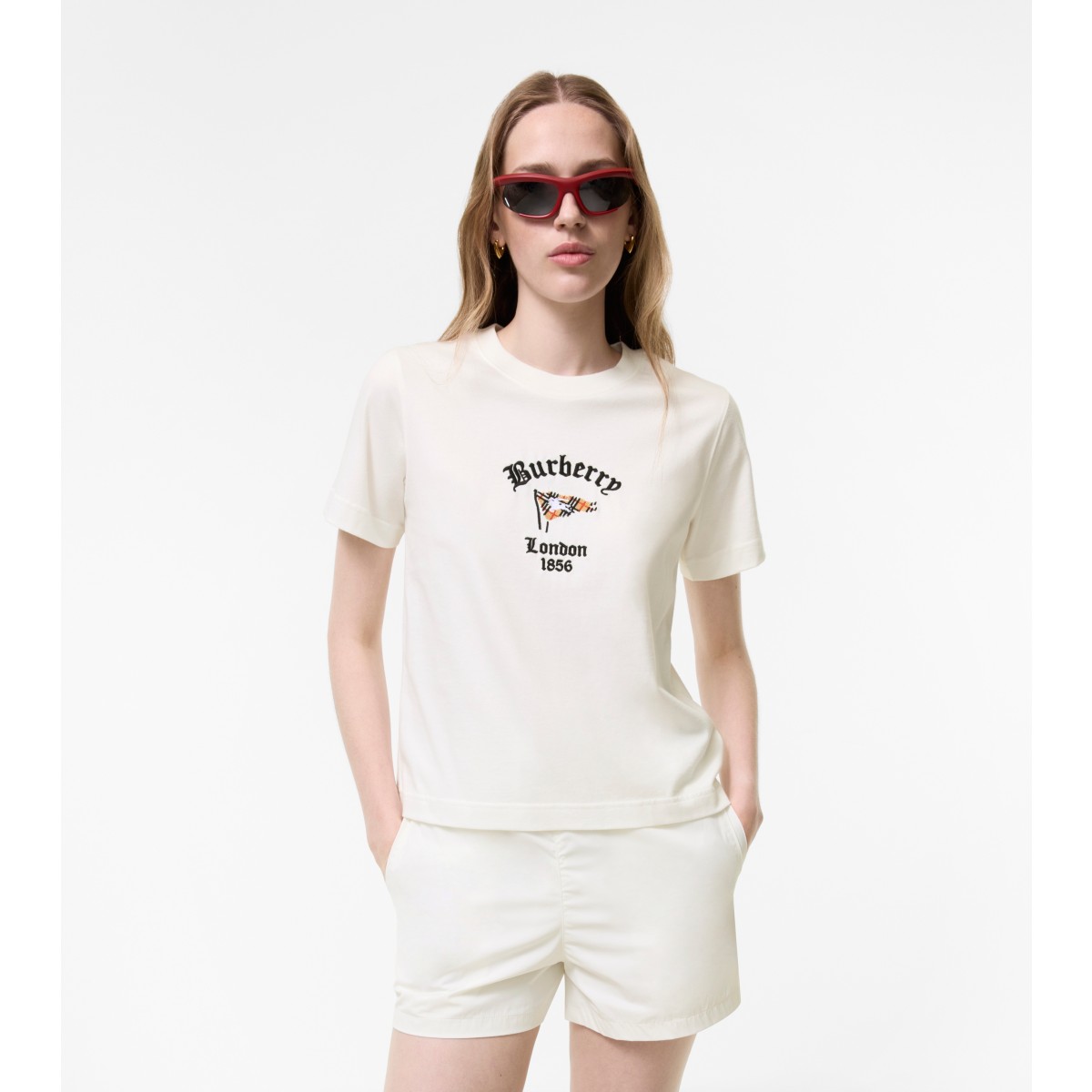  Check Flag Cotton T-shirt