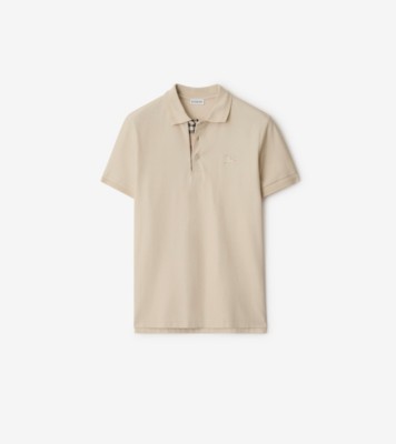 Burberry ホワイト ポロシャツ XXL Cotton Polo Shirt in White - Men | Burberry® Official