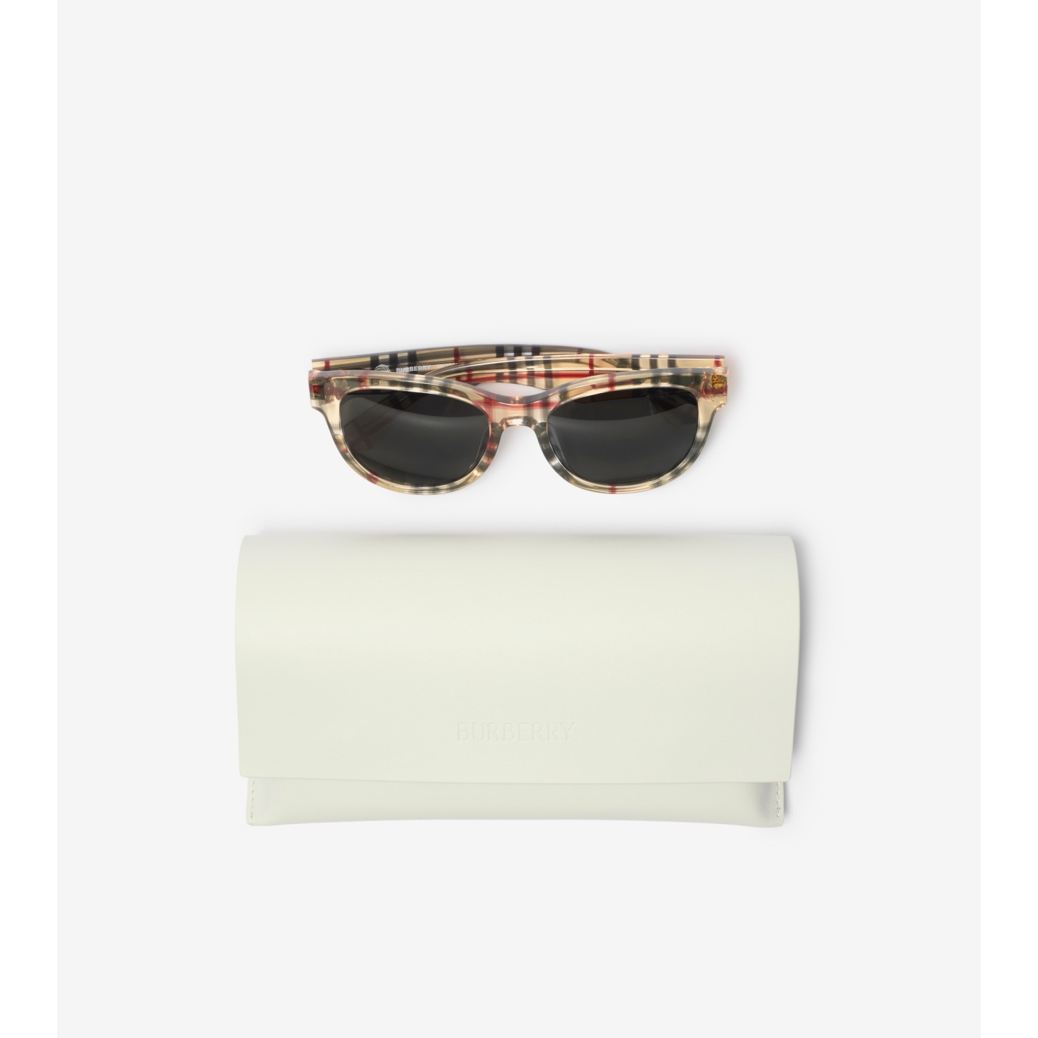 Check Round Sunglasses - thumbnail 7