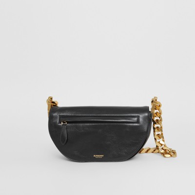 Small Lambskin Olympia Bag in Black - Women | Burberry® Official