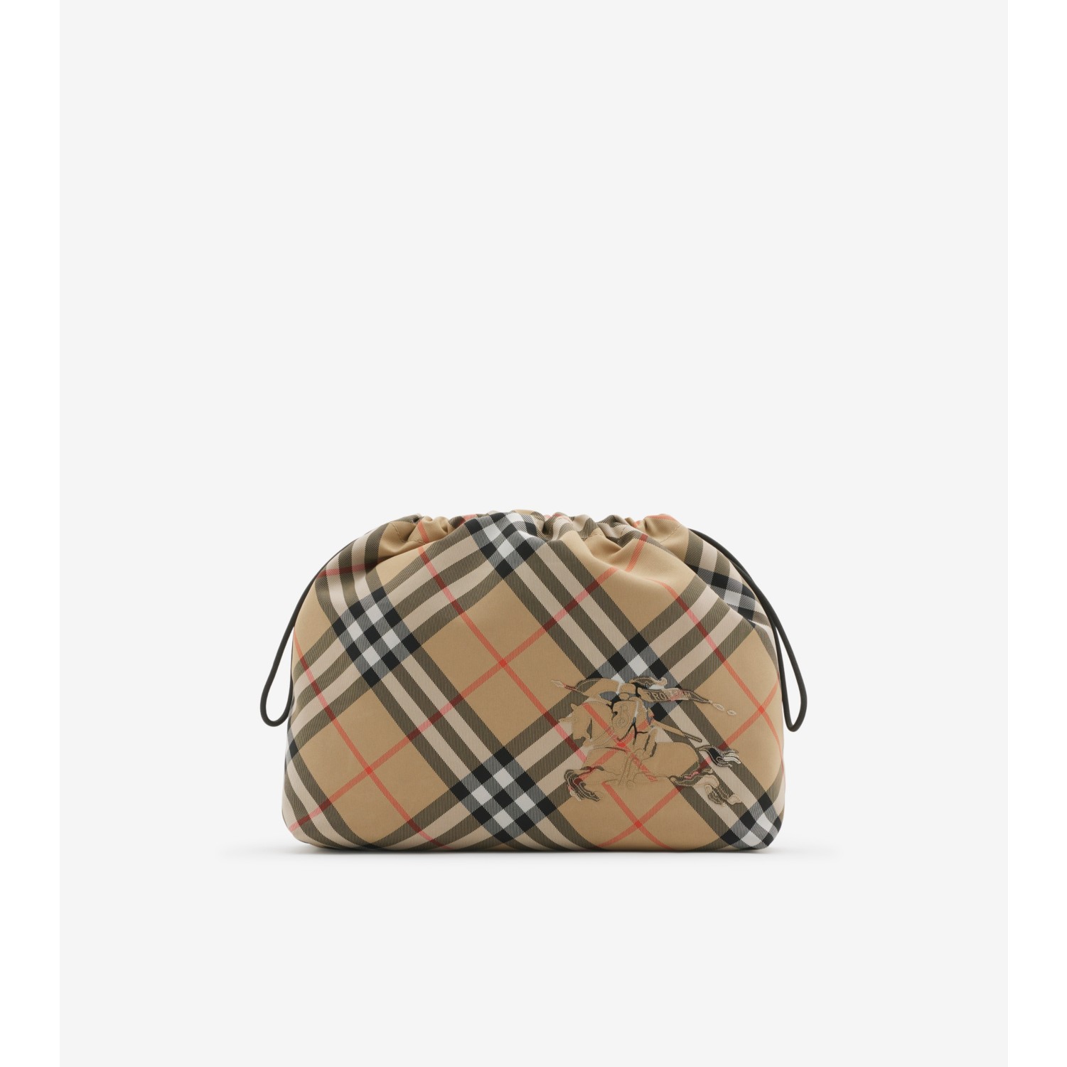 Check Pouch in Sand Men Burberry Official