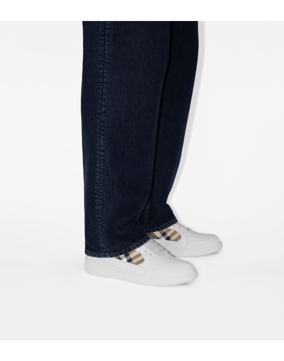 Sneaker Terrace in pelle e Check​