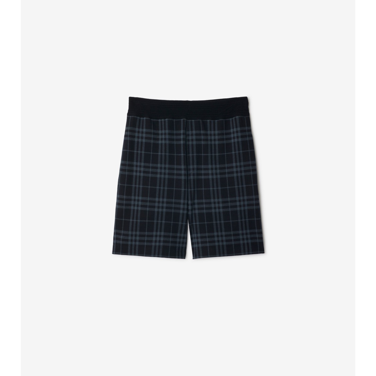 Burberry Check-print Shorts In Ink