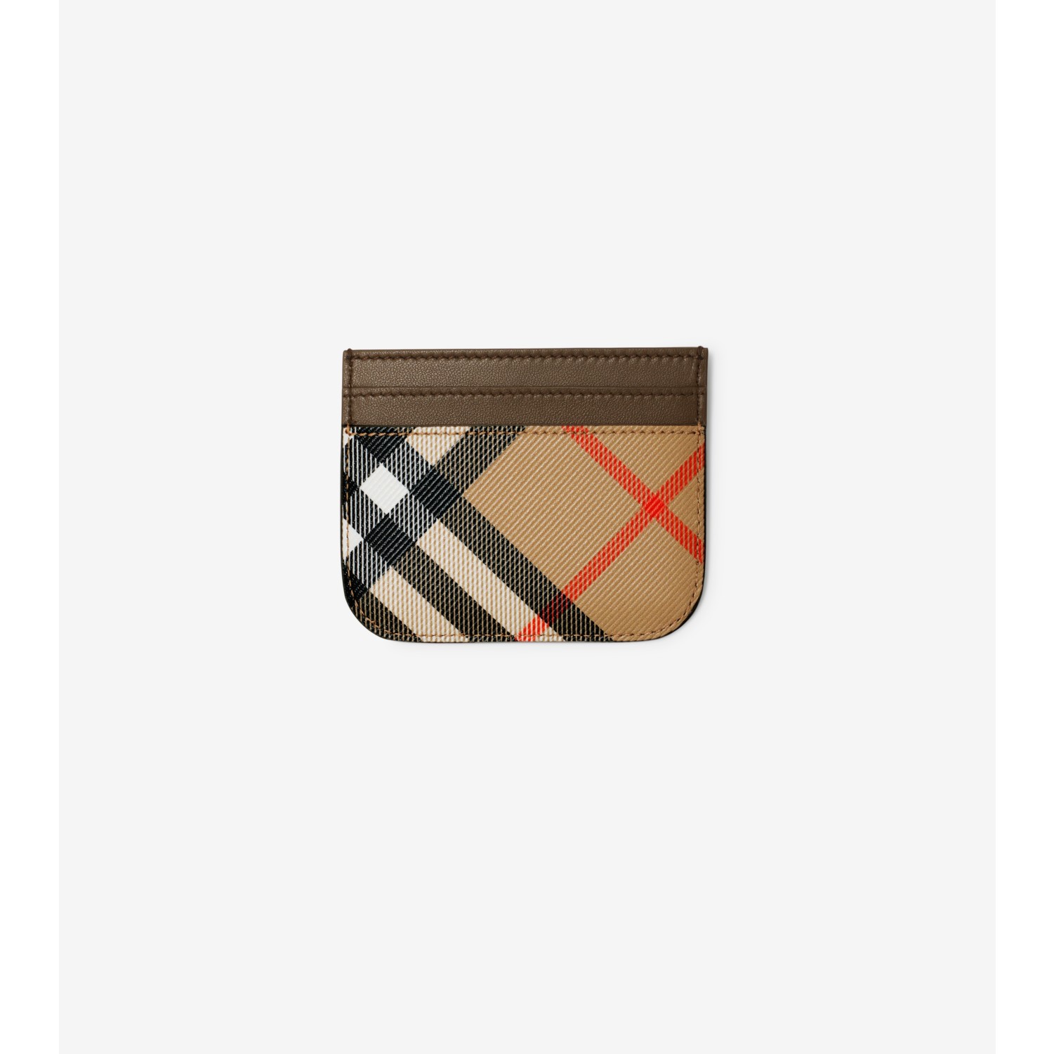 Burberry check card holder on sale