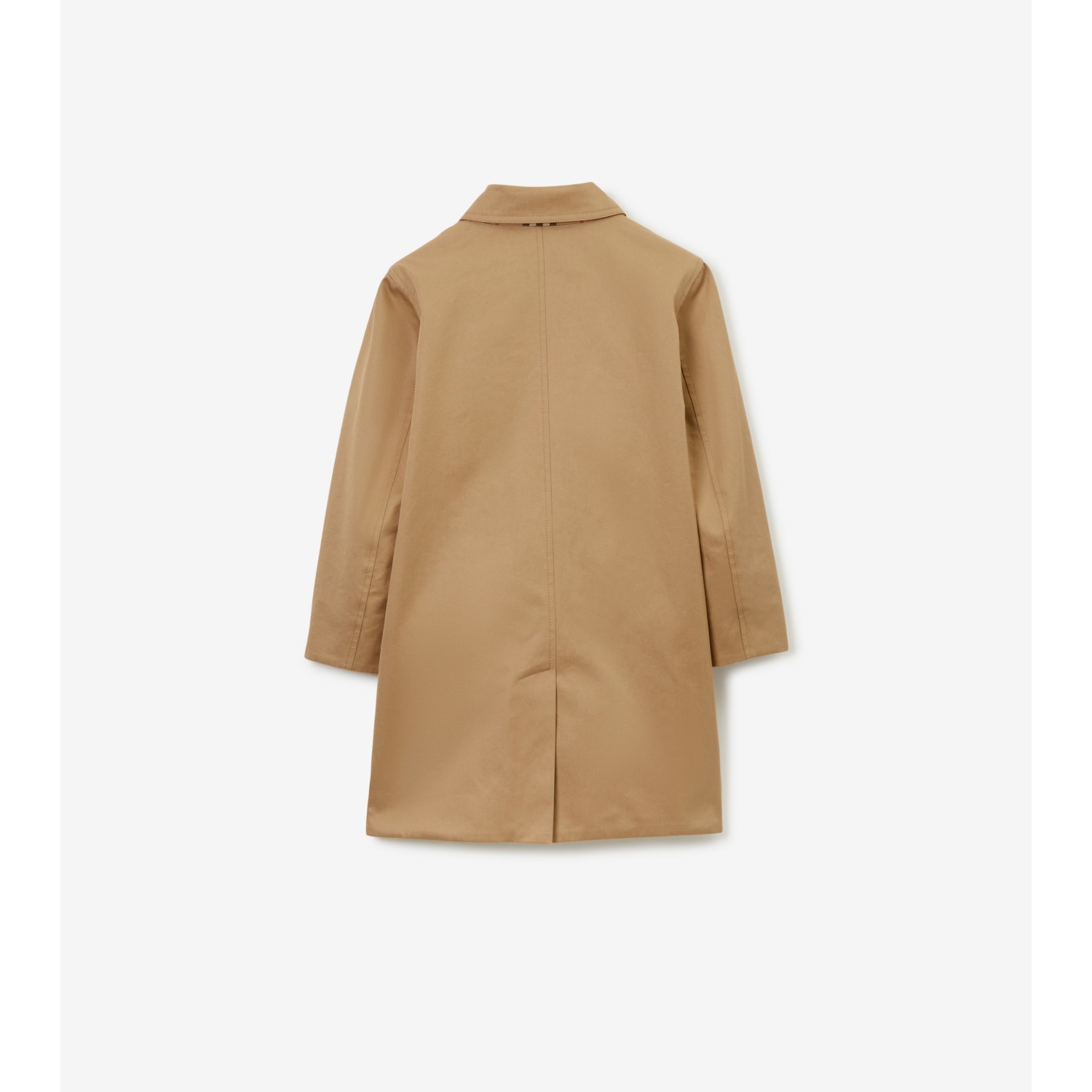 Reversible Check Gabardine Car Coat - thumbnail 6