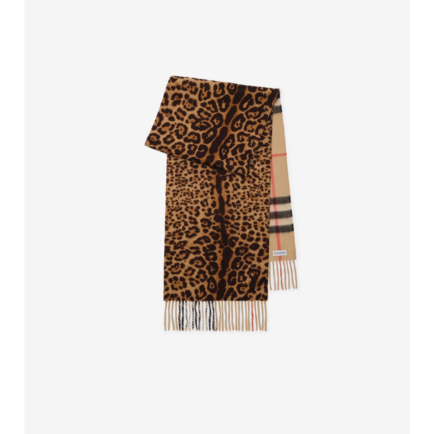 Reversible Check Cashmere Scarf