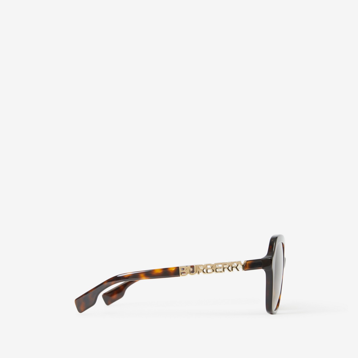 Oversize-Sonnenbrille mit eckiger Fassung (Schildpattfarben) - Damen | Burberry®