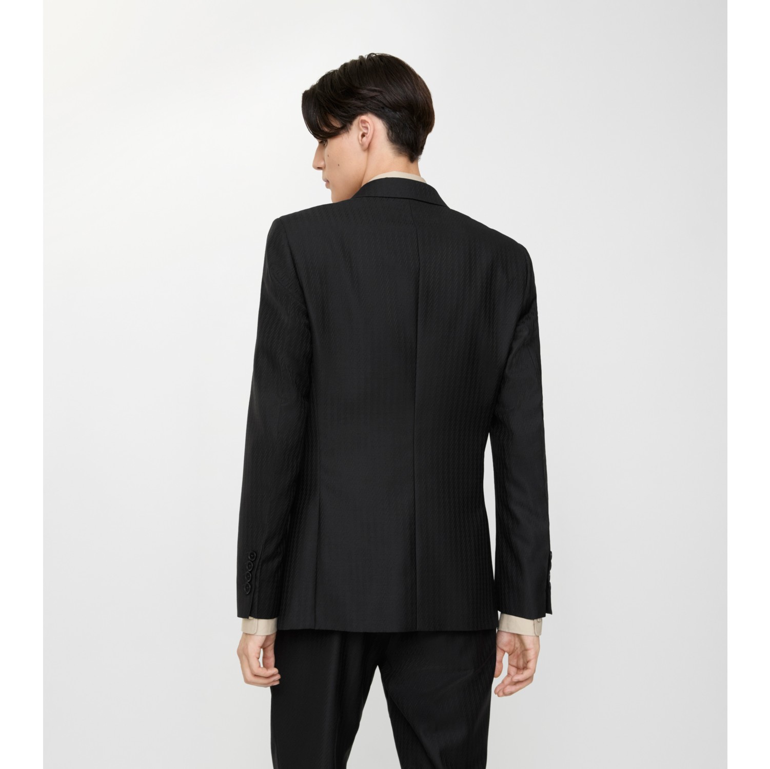 Striped Wool Mohair Tailored Trousers in Black - Men | Burberry® Official