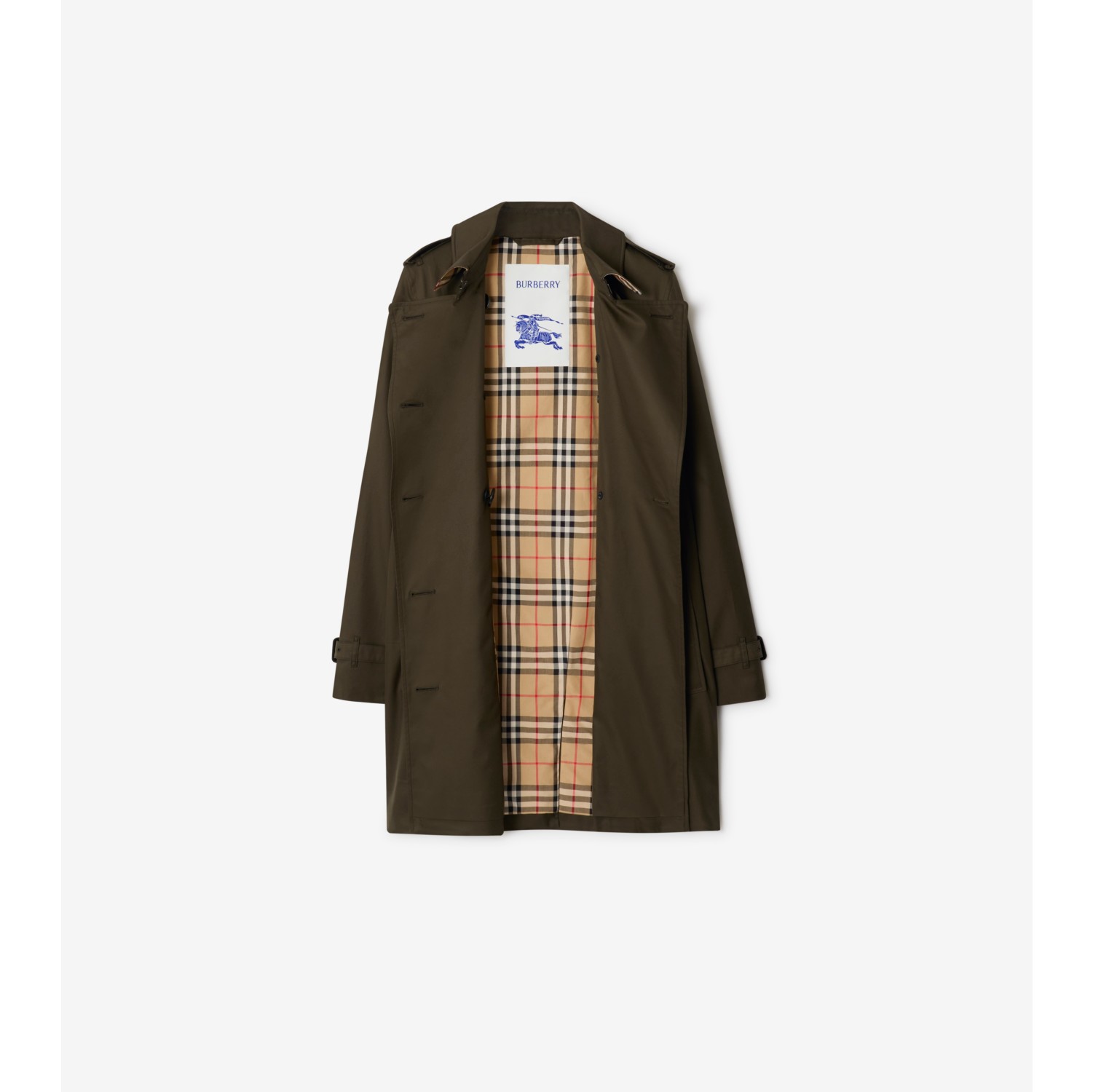 Short Tropical Gabardine Kensington Trench Coat