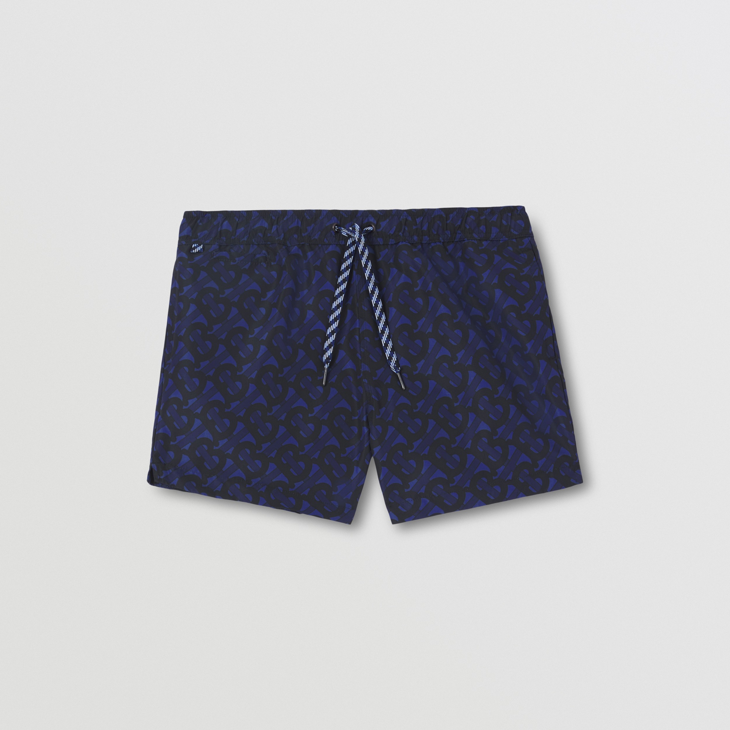 Monogram Print Drawcord Swim Shorts in Oceanic Blue - Men | Burberry® Official - 1