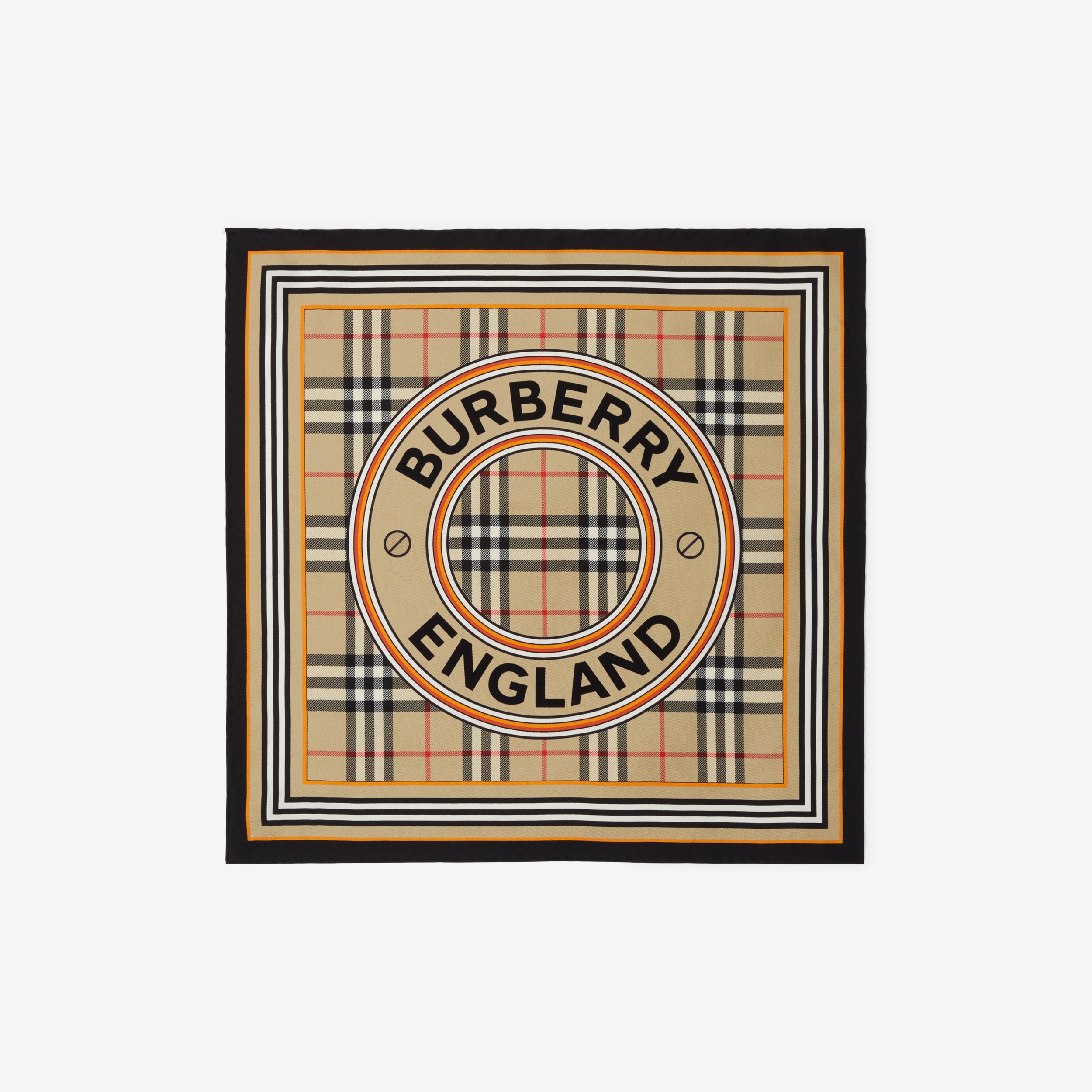 BURBERRY バーバリー スカーフ モンタージュプリント シルク ベージュ