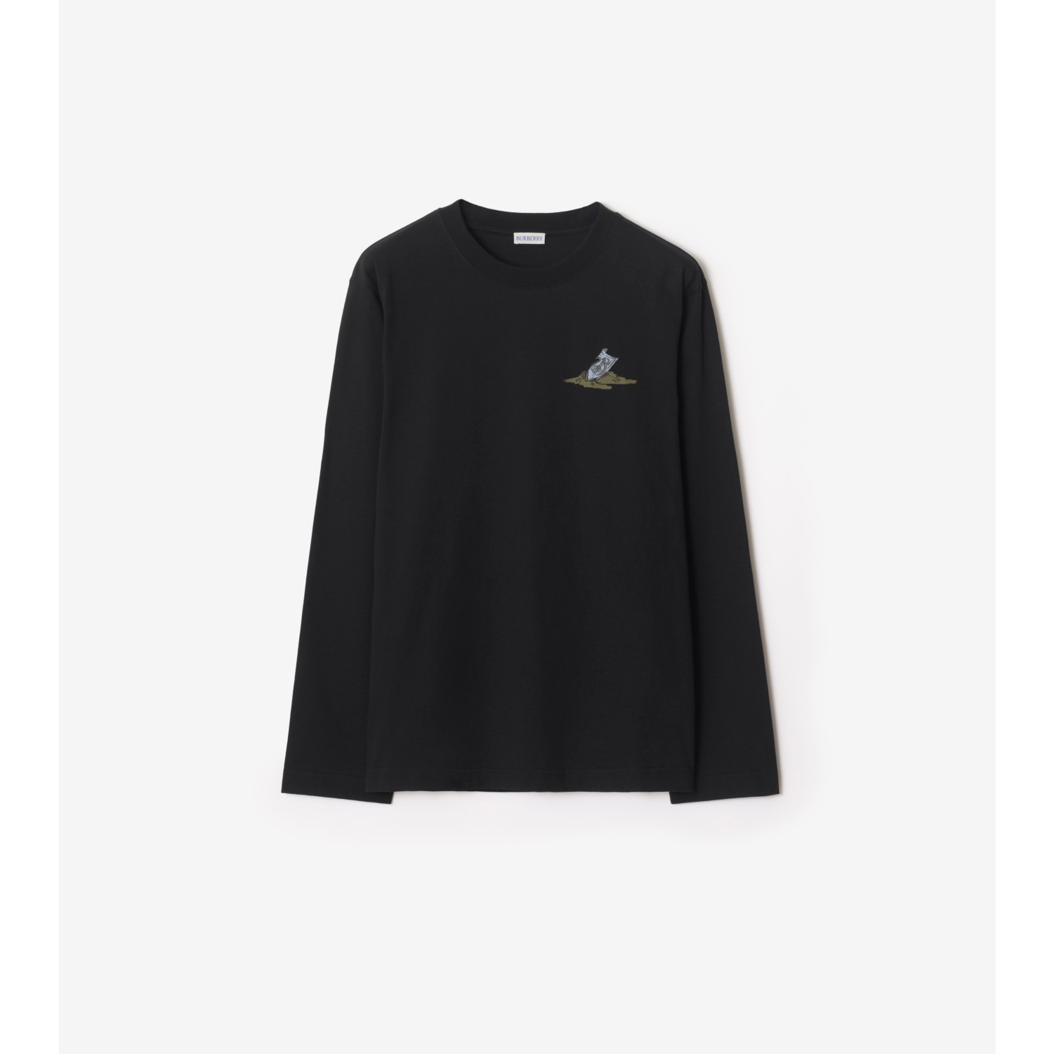 Long-sleeve Sleeping Knight Cotton T-shirt