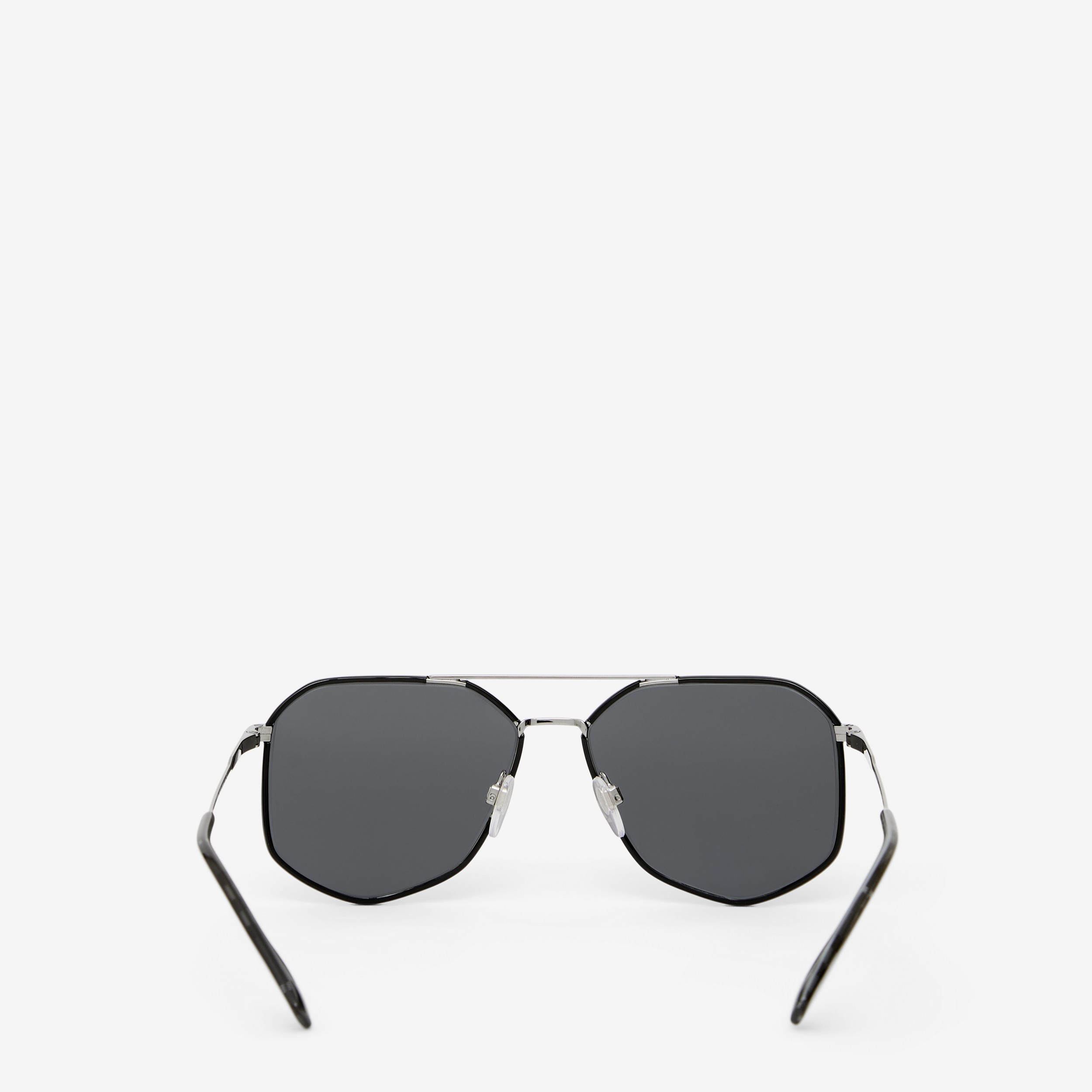 Geometric Frame Sunglasses in Black - Men | Burberry® Official - 3