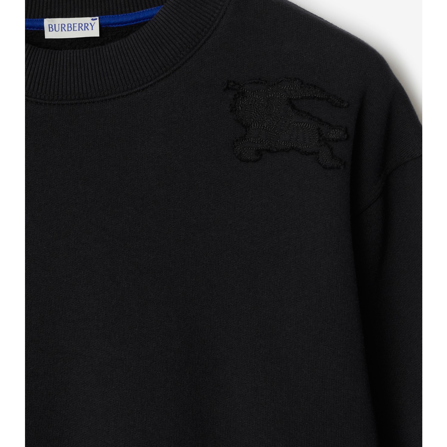 Cotton Sweatshirt in Black - Men