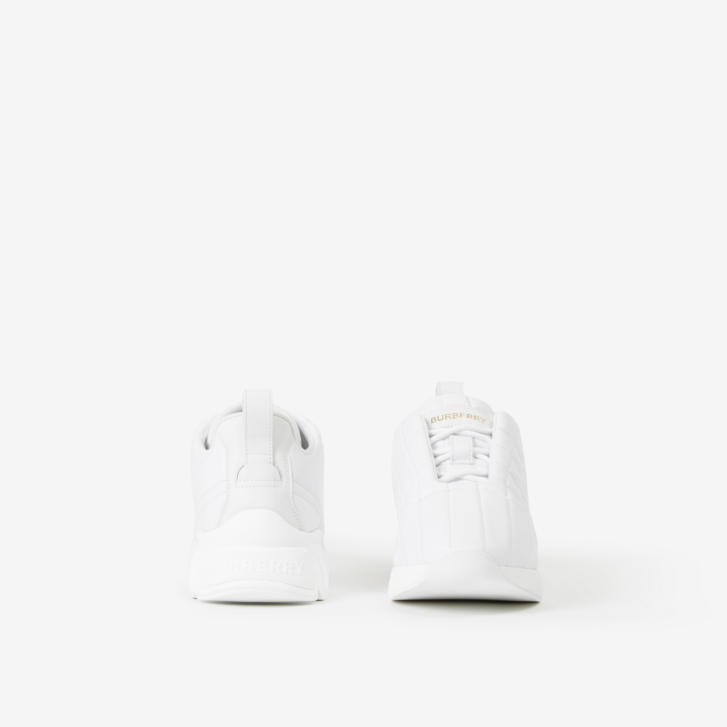 Sneakers Classic en cuir matelassé (Blanc Neutre) - Femme | Site officiel Burberry® - 4