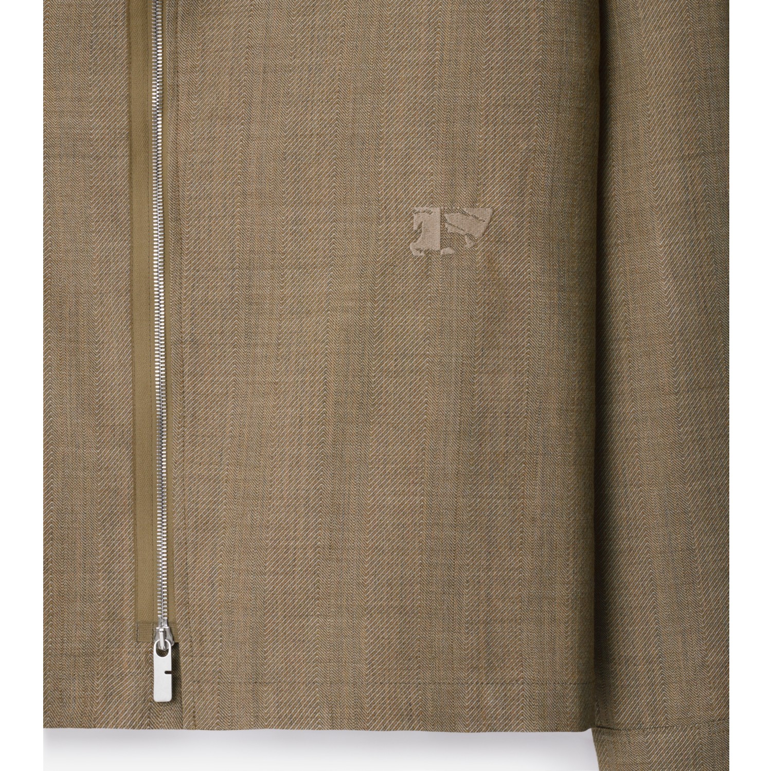 Jaqueta overshirt de lã
