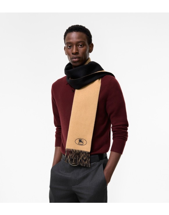 メンズ シルク、ウール、カシミアスカーフ | Burberry® 公式サイト