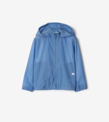 Pale blue shop waterproof jacket