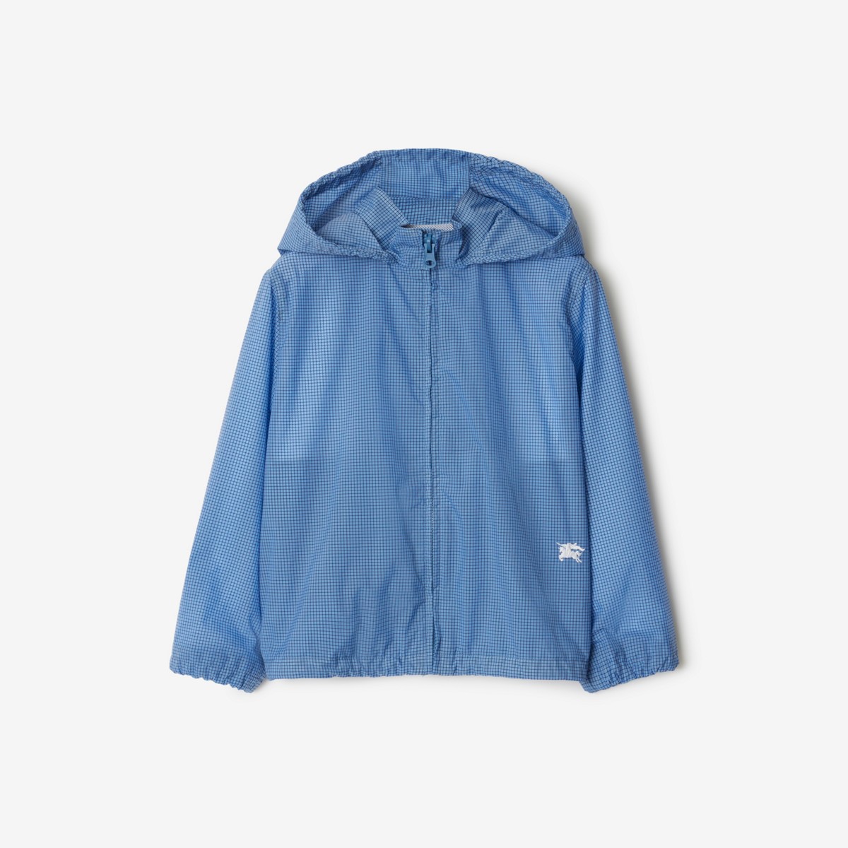 Shop Burberry Childrens Nylon Jacket In Light Steel Blue