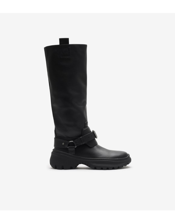 Burberry wide calf rain boots best sale