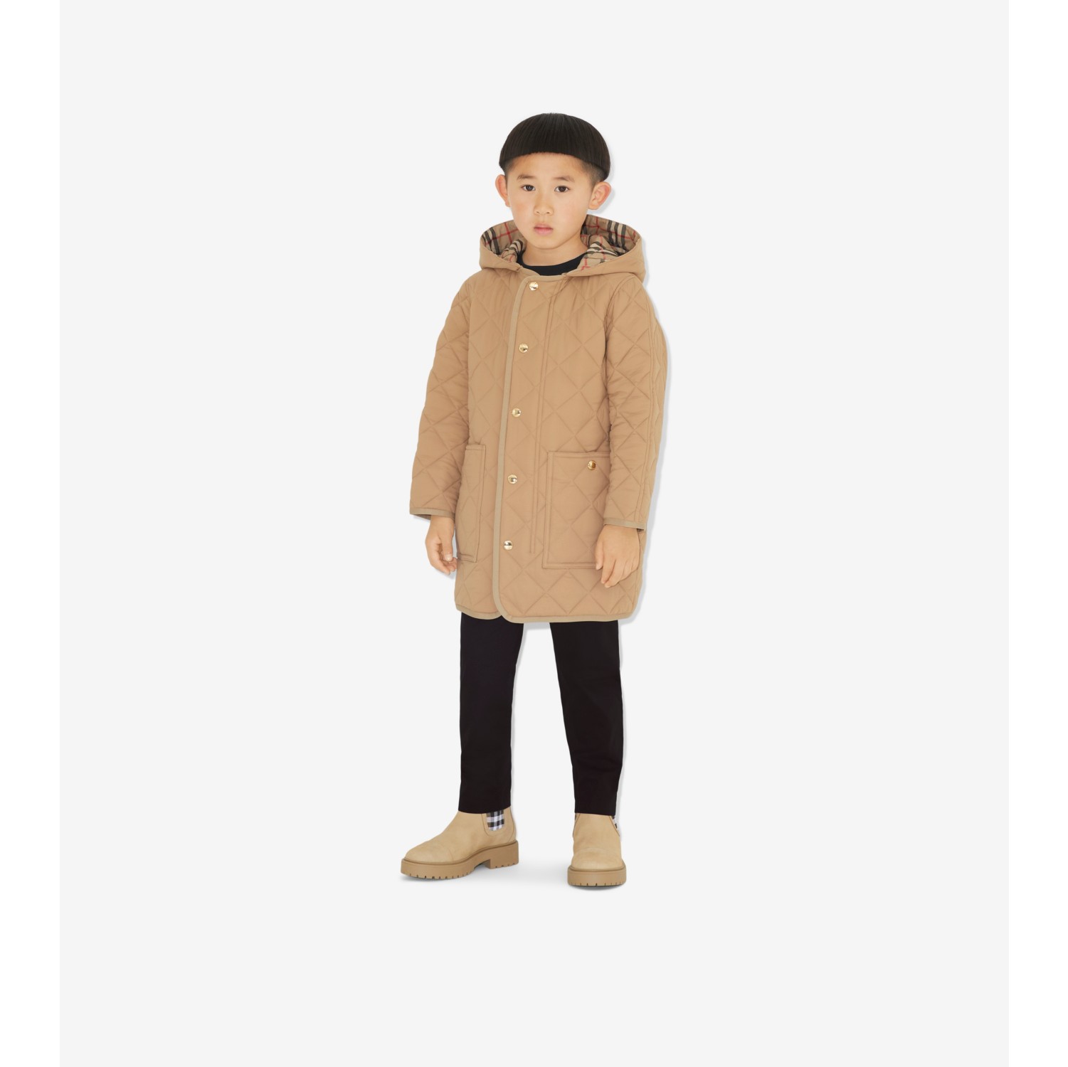 Nylon-Steppmantel (Vintage-Beige) | Burberry®