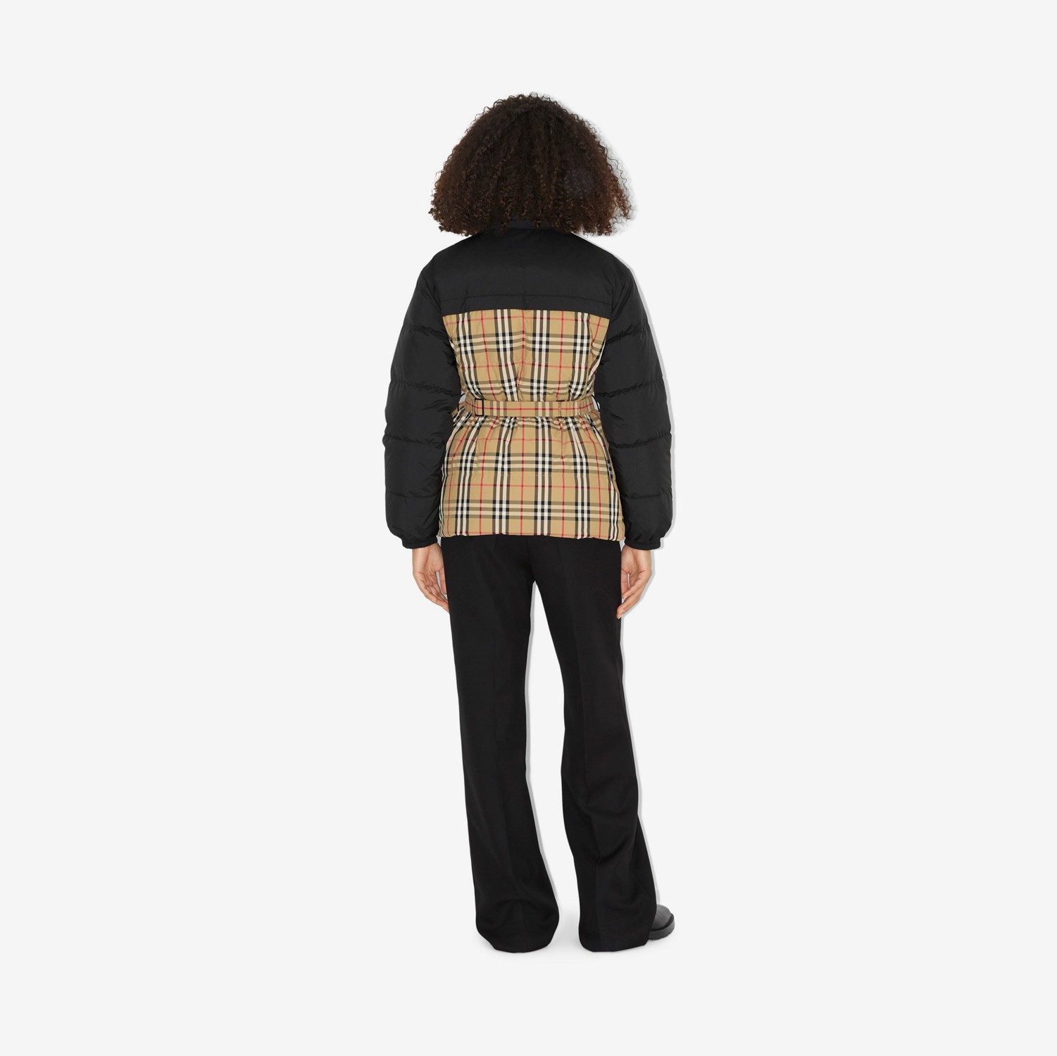리버시블 다운 퍼퍼 재킷 (아카이브 베이지) - 여성 | Burberry®