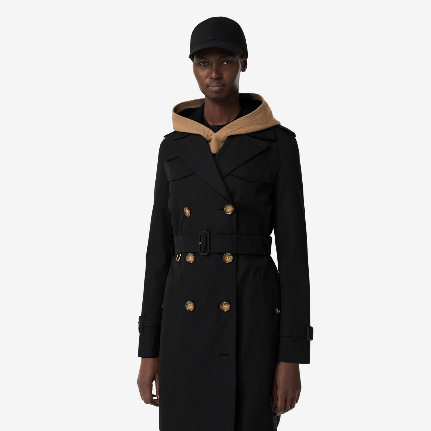 Trench coat corto Islington (Nero) - Donna | Sito ufficiale Burberry®