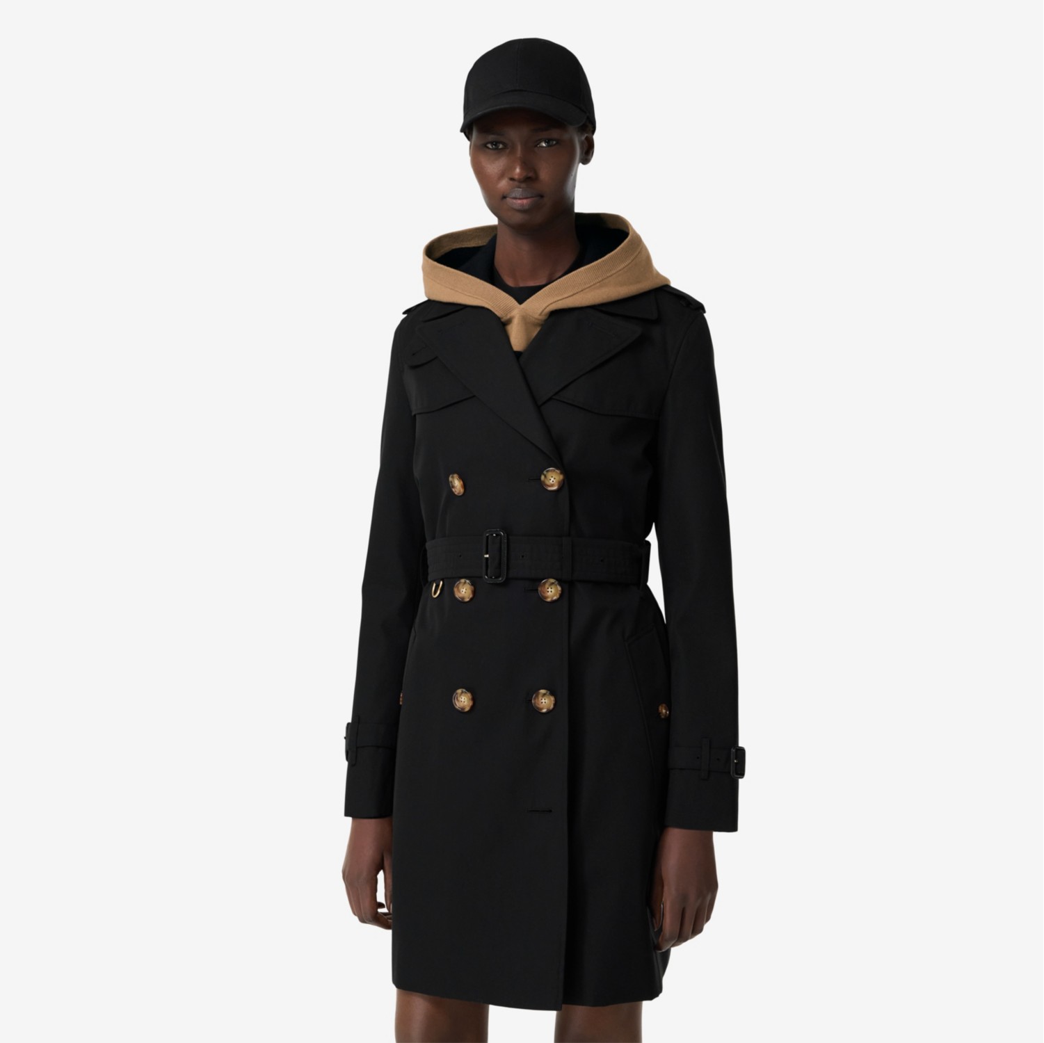 The Short Islington Trench Coat in Black - Women | Burberry® Official