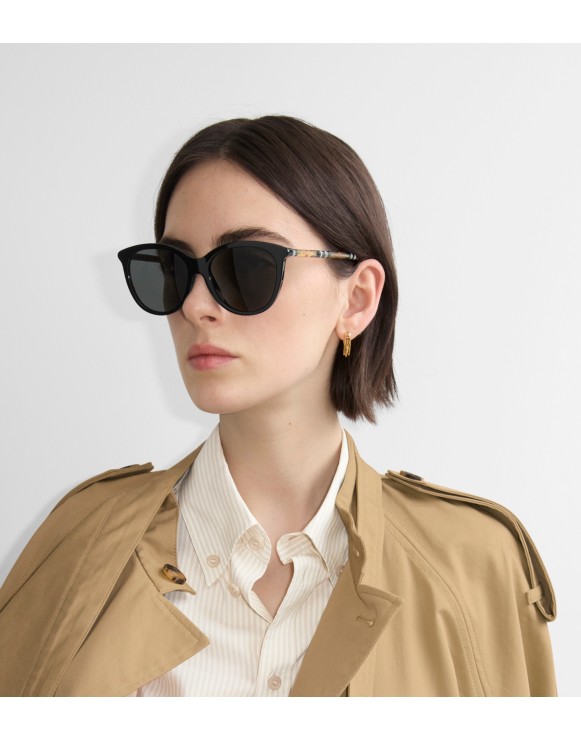 Tubular Check Round Sunglasses​