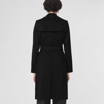 black cashmere long coat