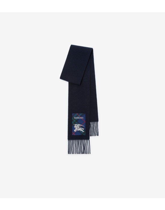 Check Label Cashmere Scarf