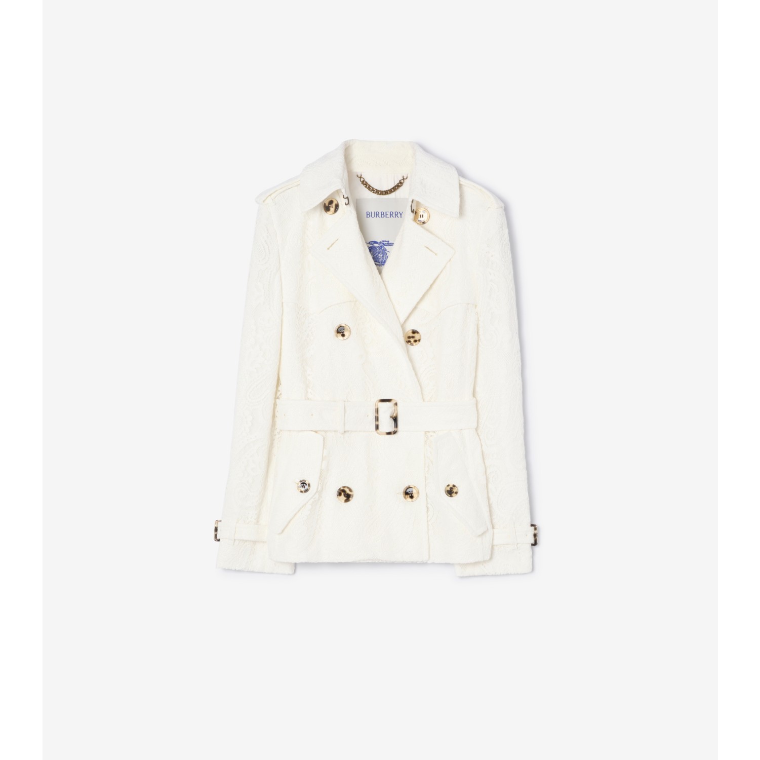 Short Paisley Lace Foxfield Trench Coat