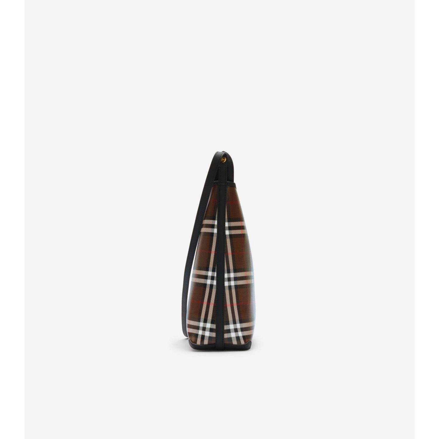 Small Check Shoulder Bag in Chocolate brown - Women | Burberry