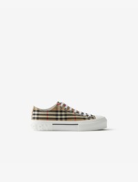 Shot of the Check Sneakers in colour Archive beige