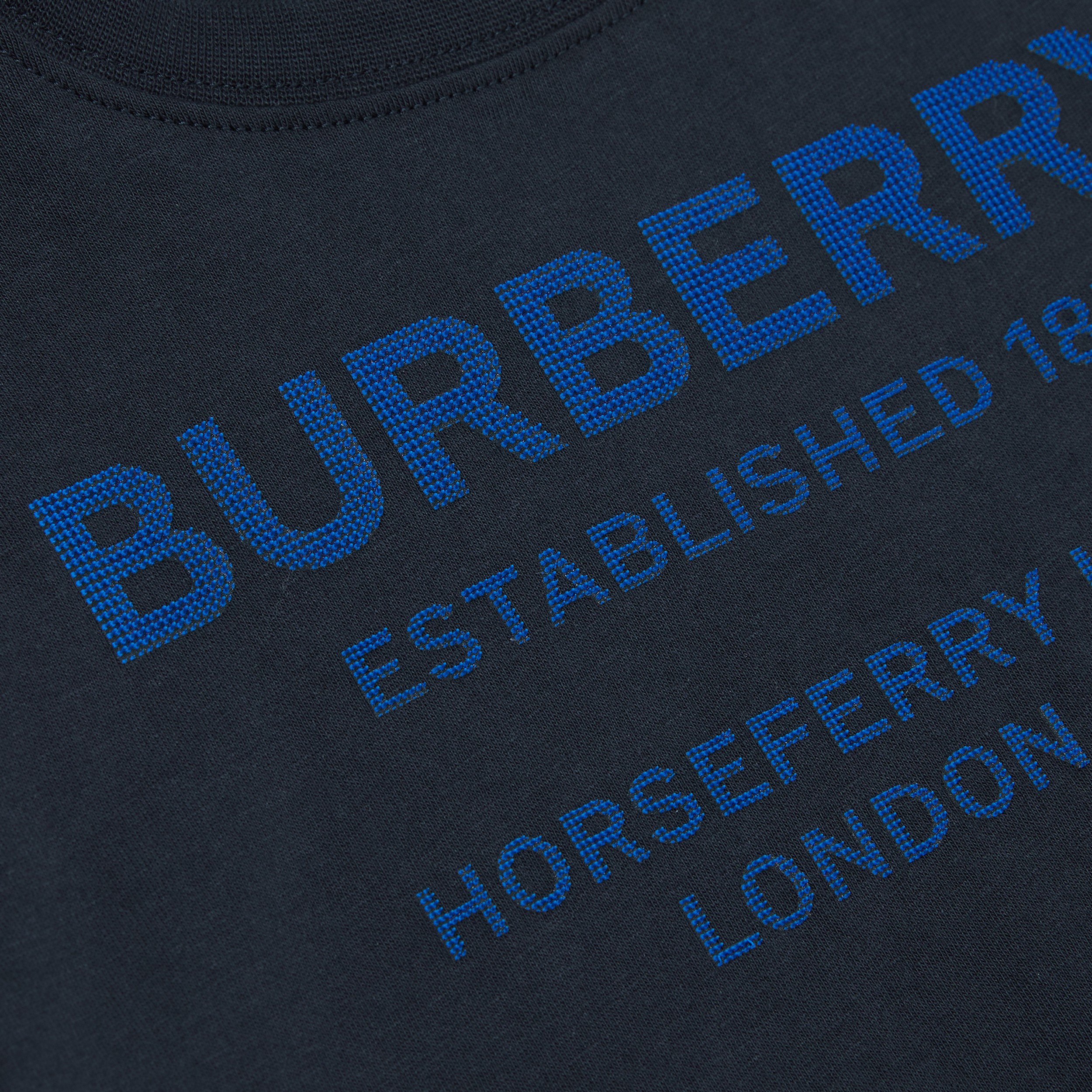 Horseferry Print Cotton T-shirt in Midnight - Children | Burberry® Official - 2