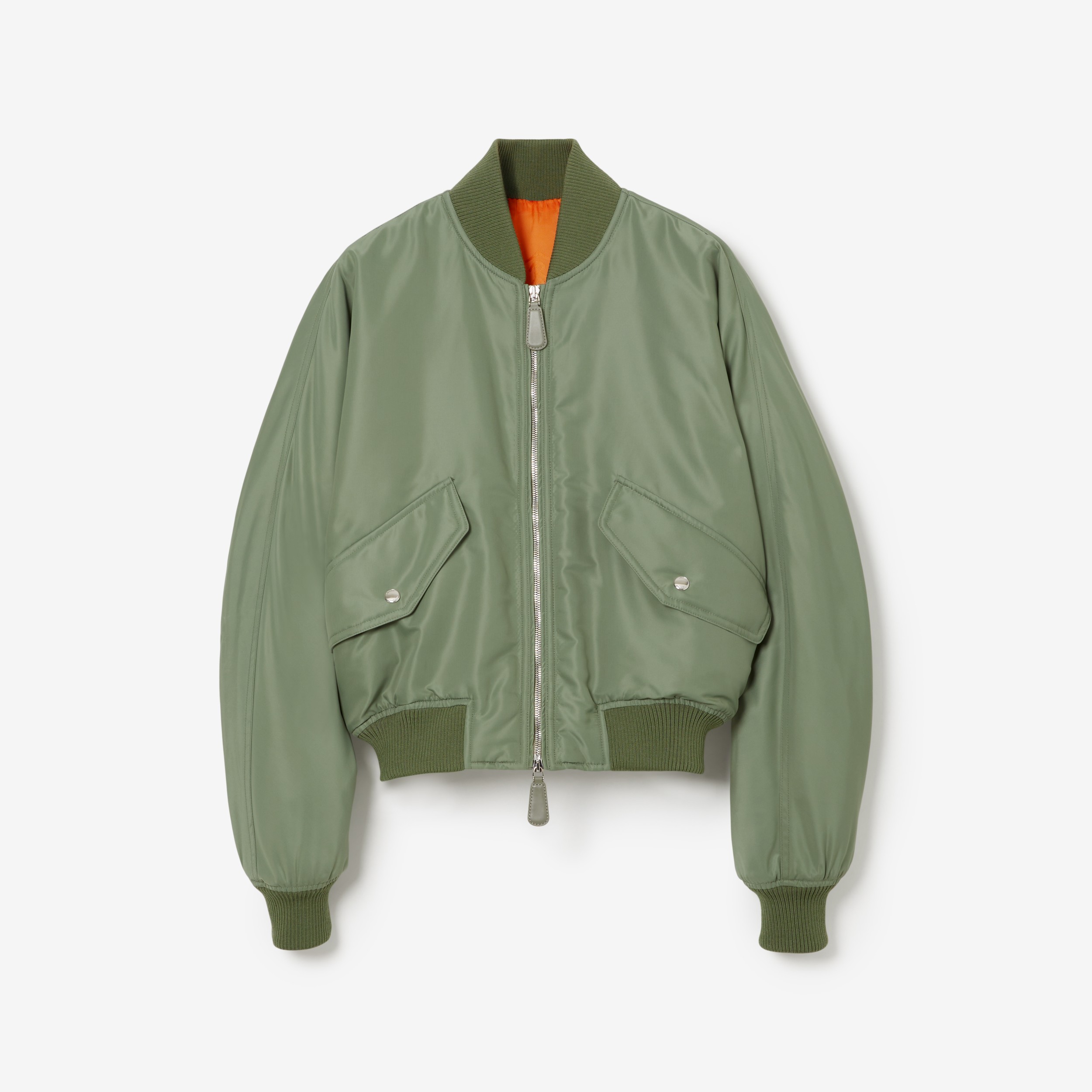 EKDlined Nylon Bomber Jacket in Light Airforce Green Women Burberry® Official