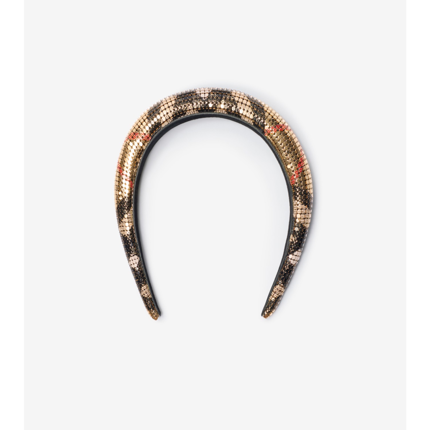 Check Mesh Headband in Sand beige | Burberry® Official