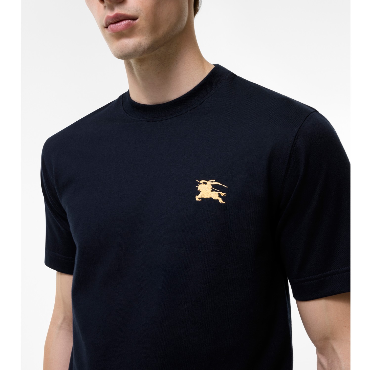 Knight Cotton T-shirt in Navy - Men | Burberry® Official