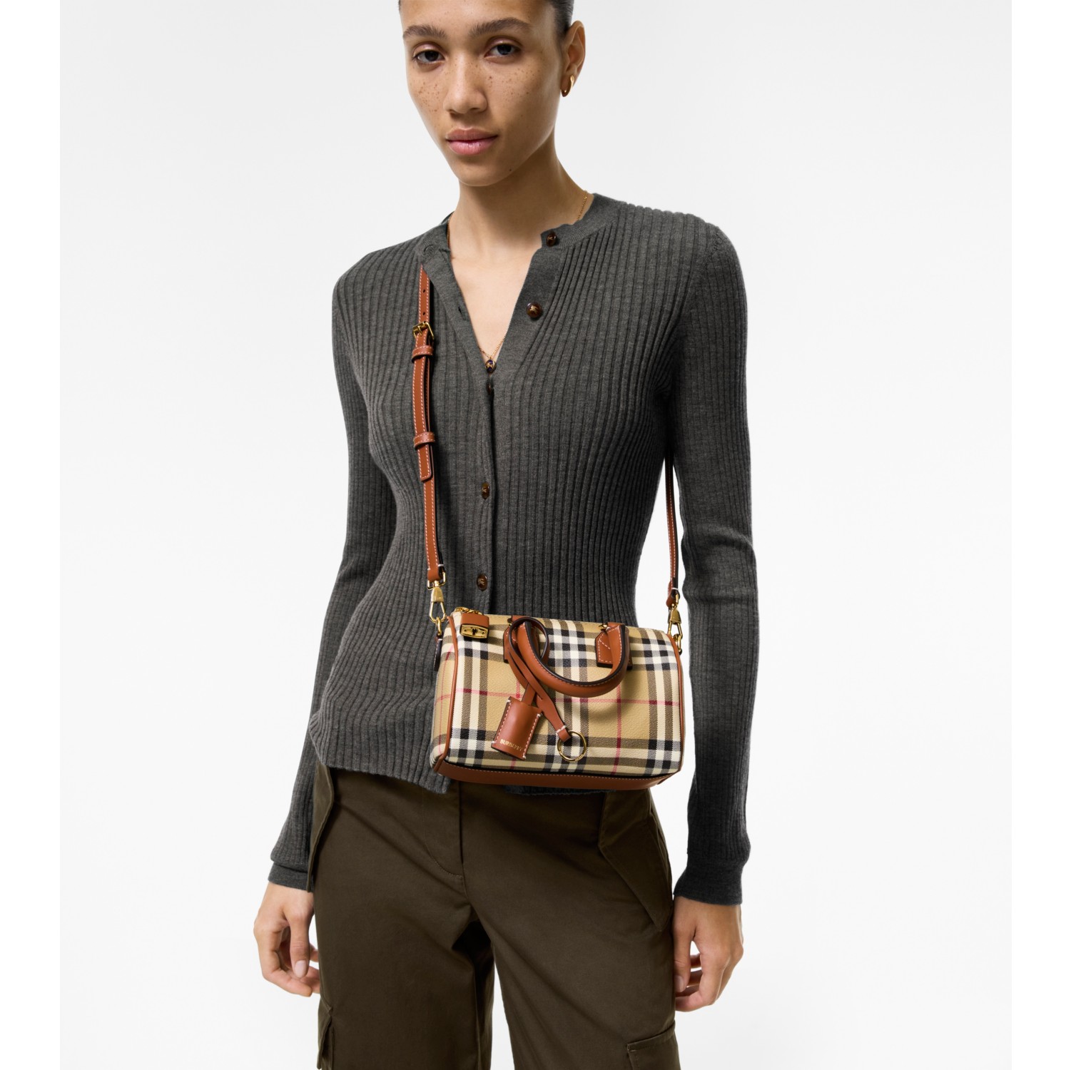 Mini Check Bowling Bag
