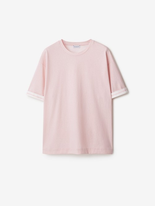 Burberry Cotton T-shirt In Pink