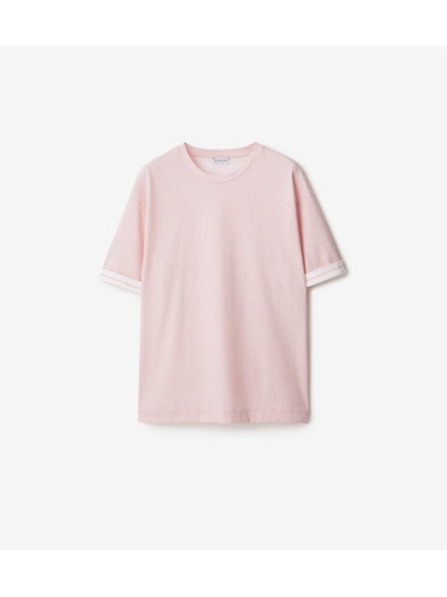 Burberry Cotton T-shirt In Pink