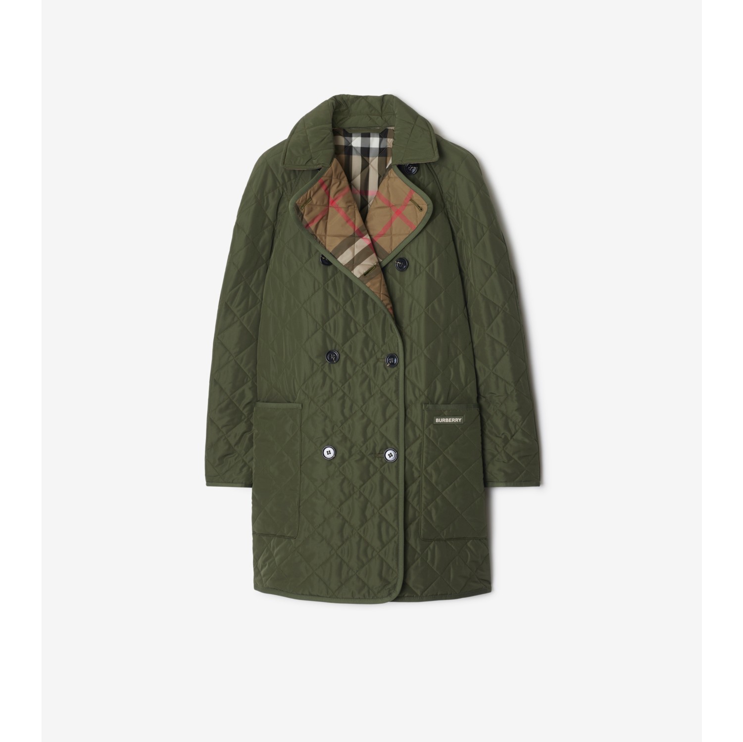 Burberry quilted button trench jacket hotsell