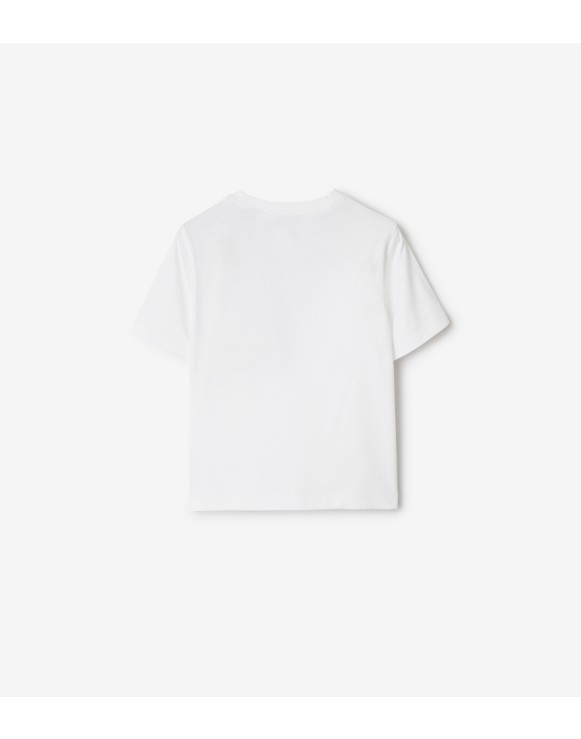 チェックラベル コットンTシャツ