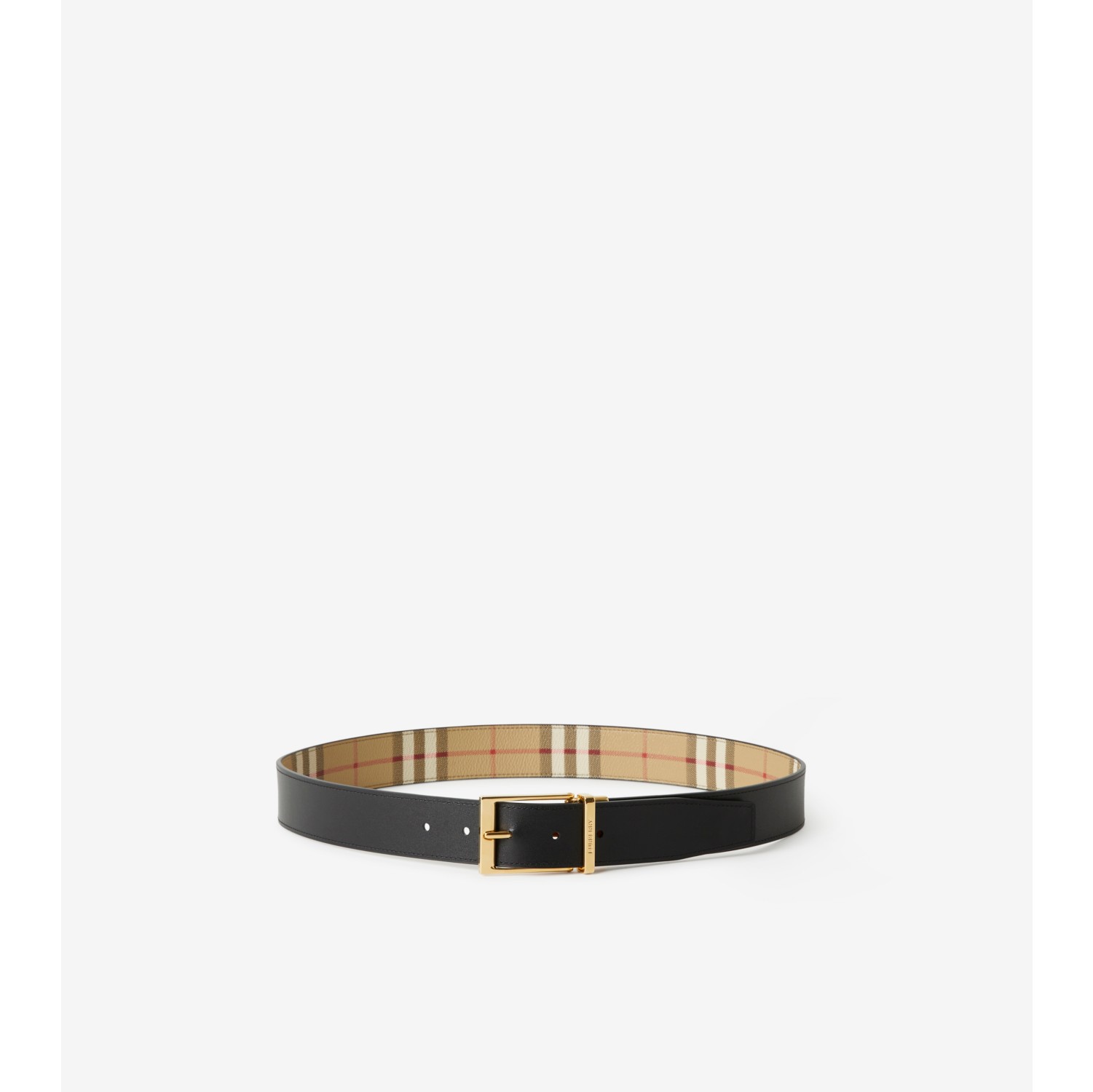 Burberry Louis Reversible Belt Beige