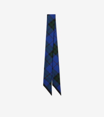 Foulard ultrafin en soie Check (Knight) - Homme | Site officiel Burberry®