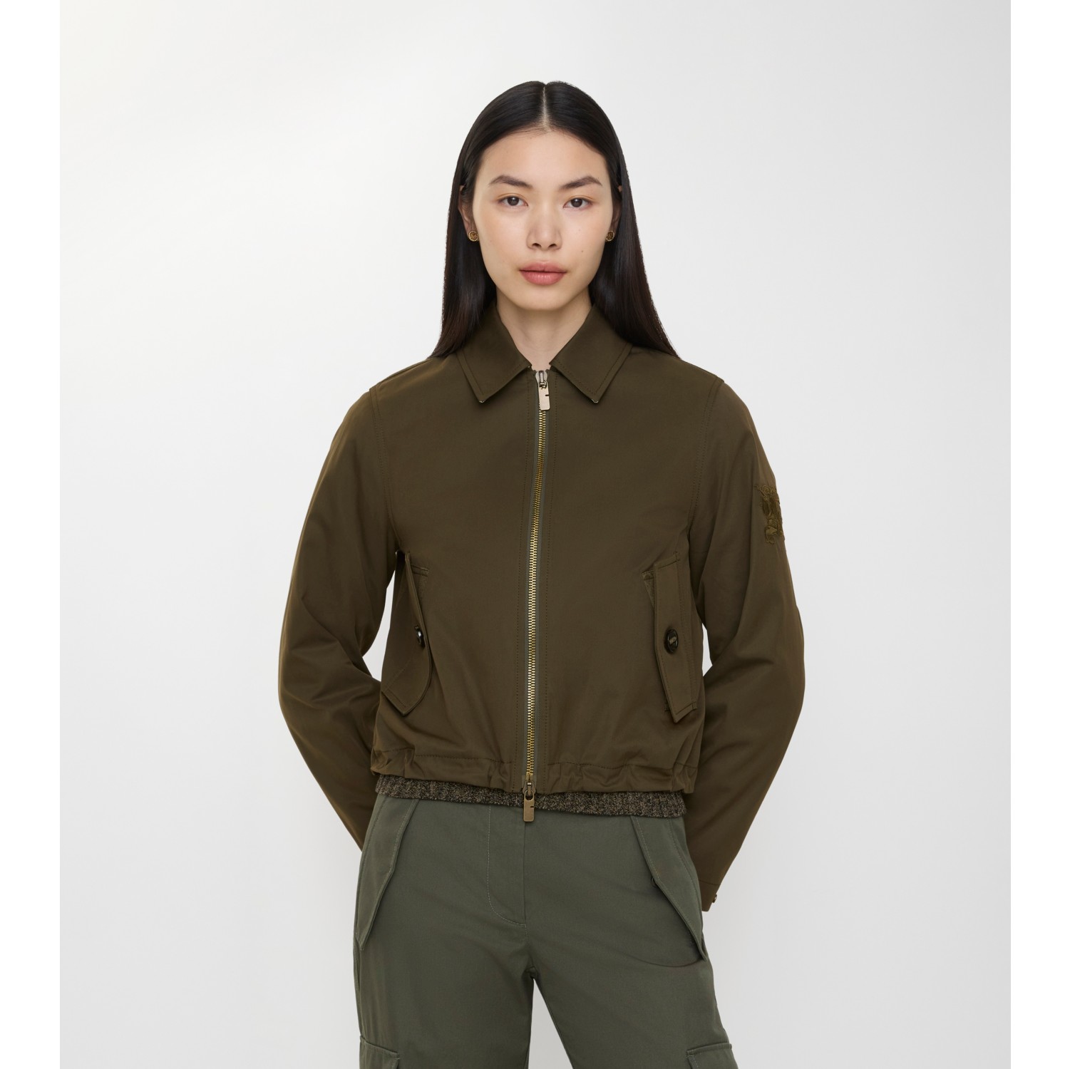 Chaqueta en gabardina