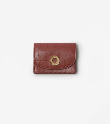 Small Leather Folding Wallet Rust ®