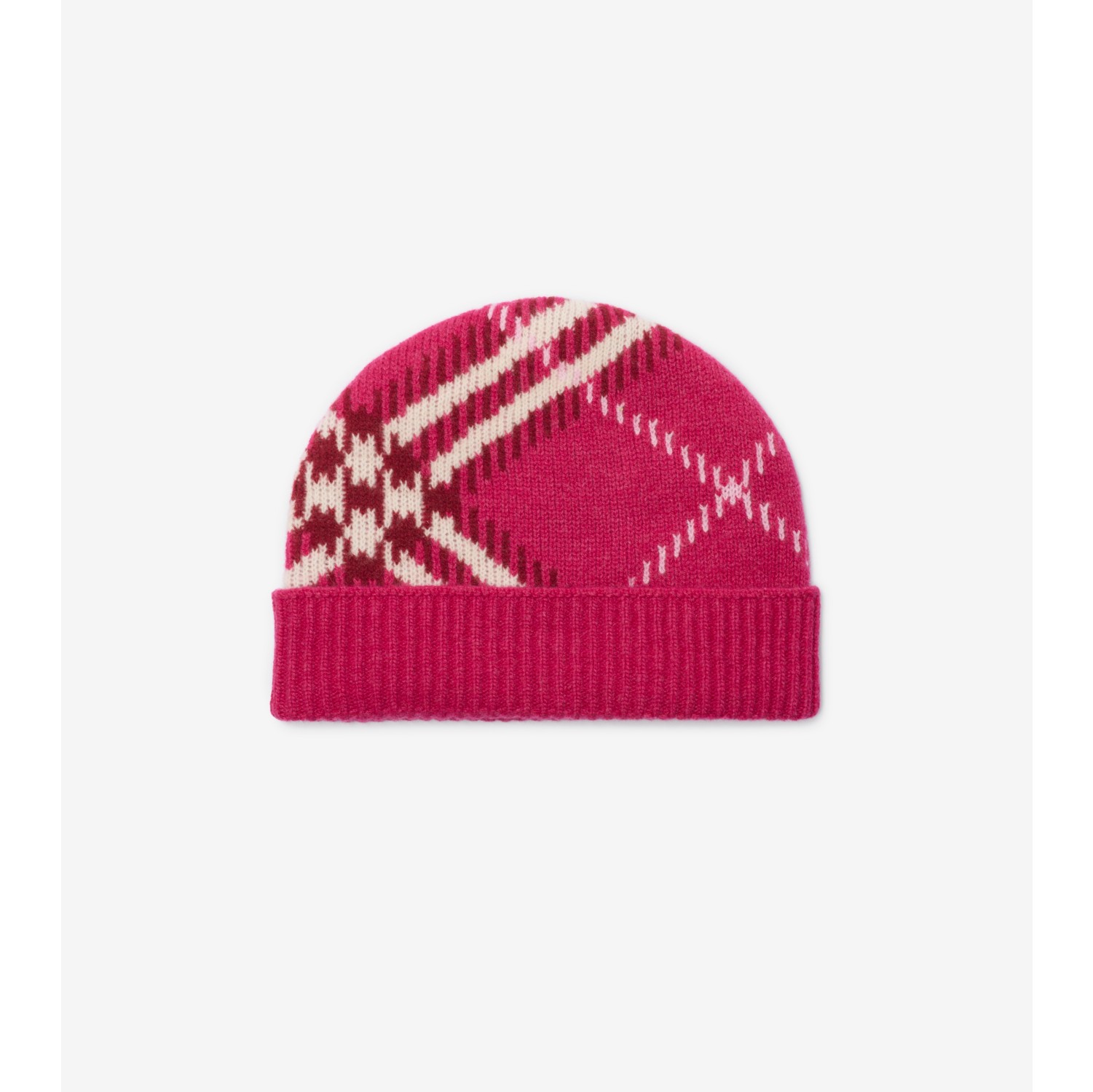 Check Cashmere Blend Beanie