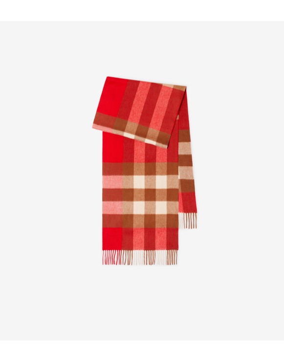 Check Cashmere Scarf